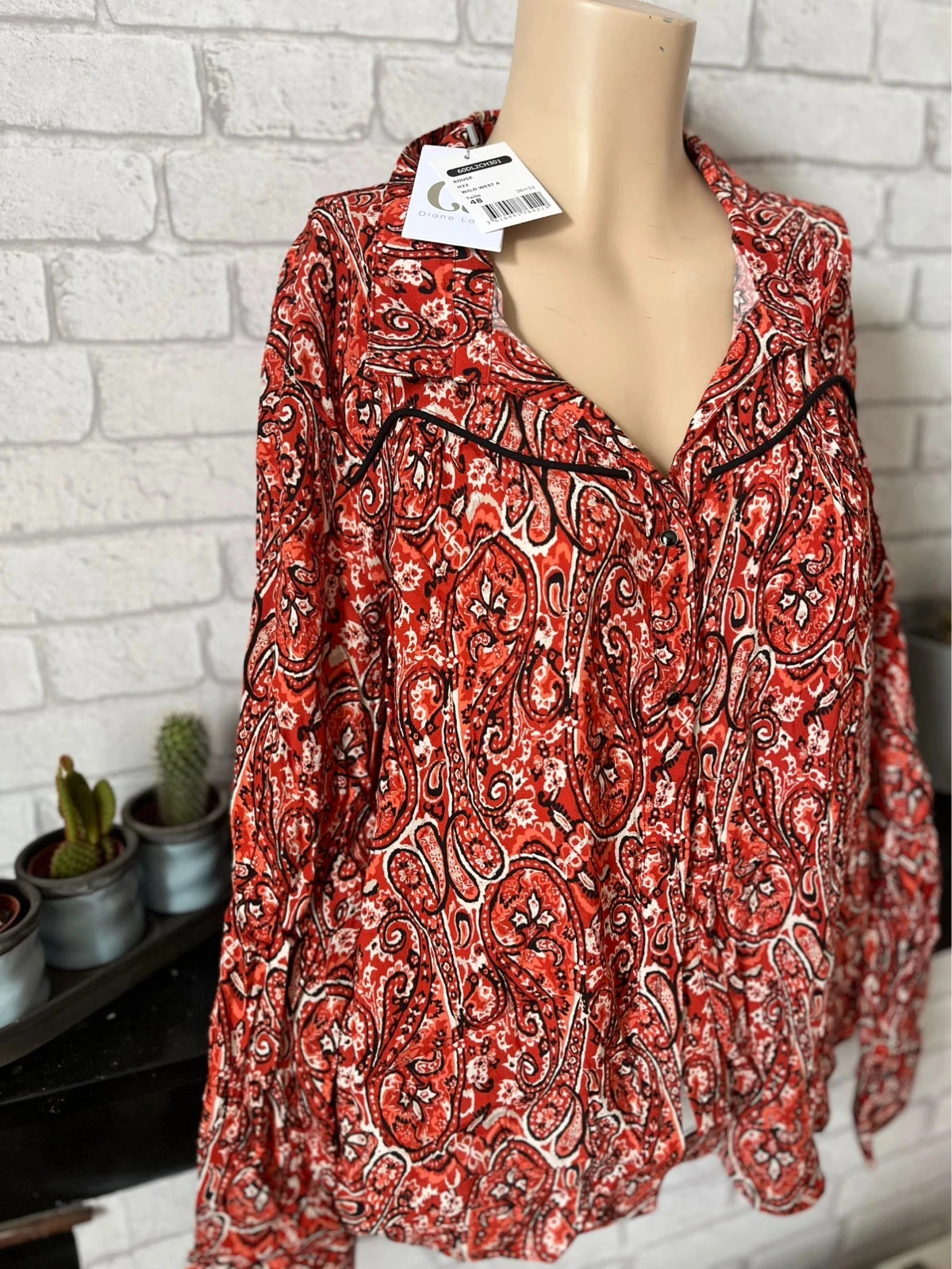 Blusa Diane Laury Talla 48 – Nueva con Etiqueta – photo 2